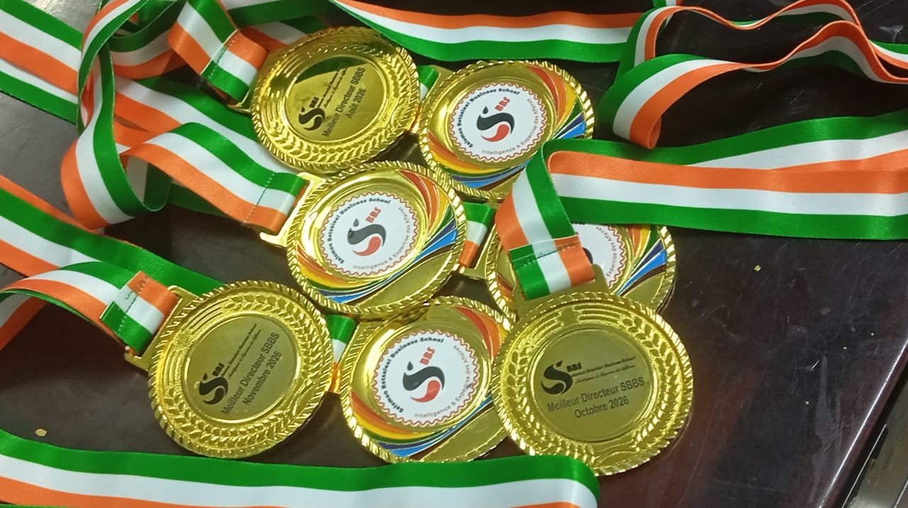 Médailles personnalisées avec rubans aux couleurs de la Côte d'Ivoire
