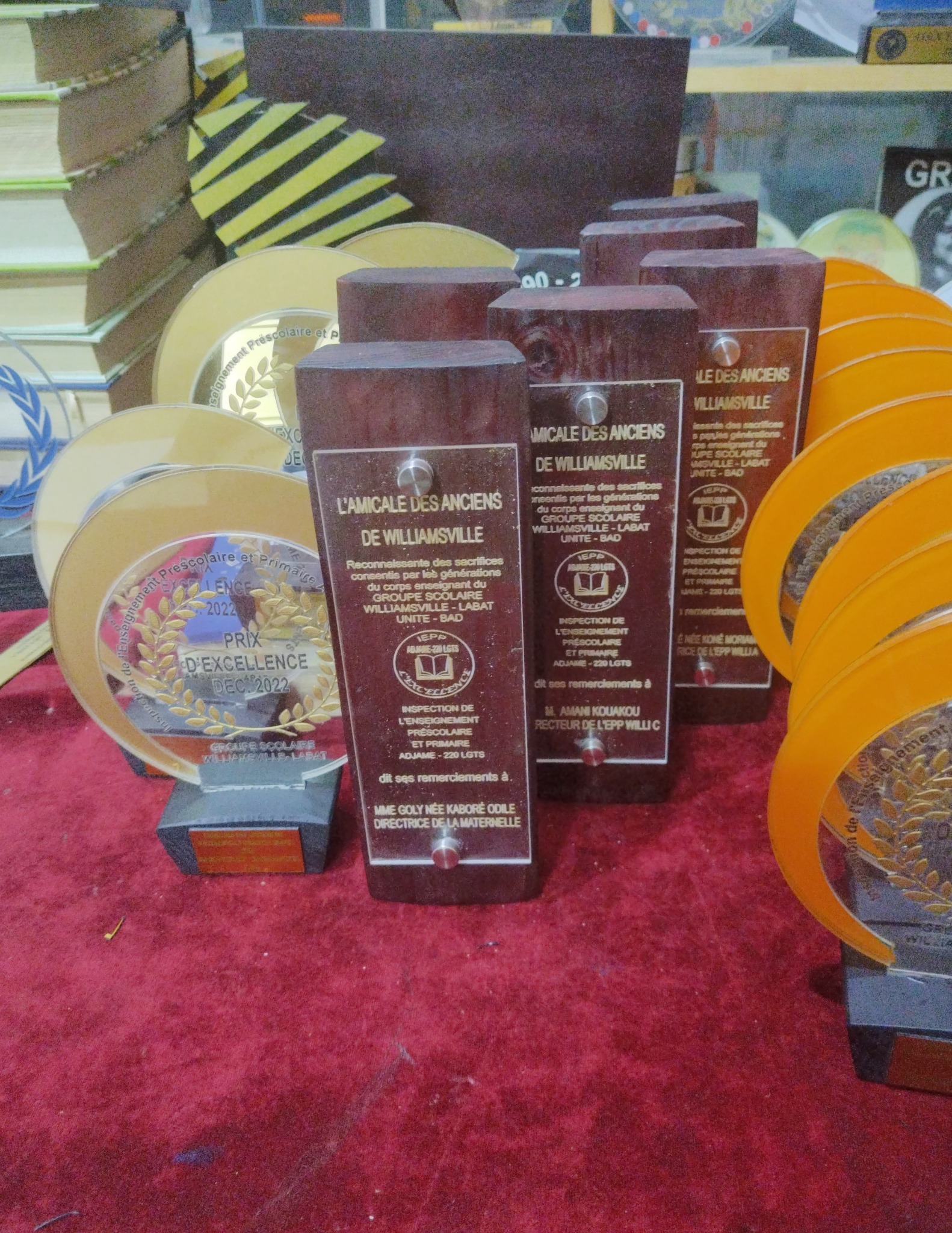 Collection de trophées
